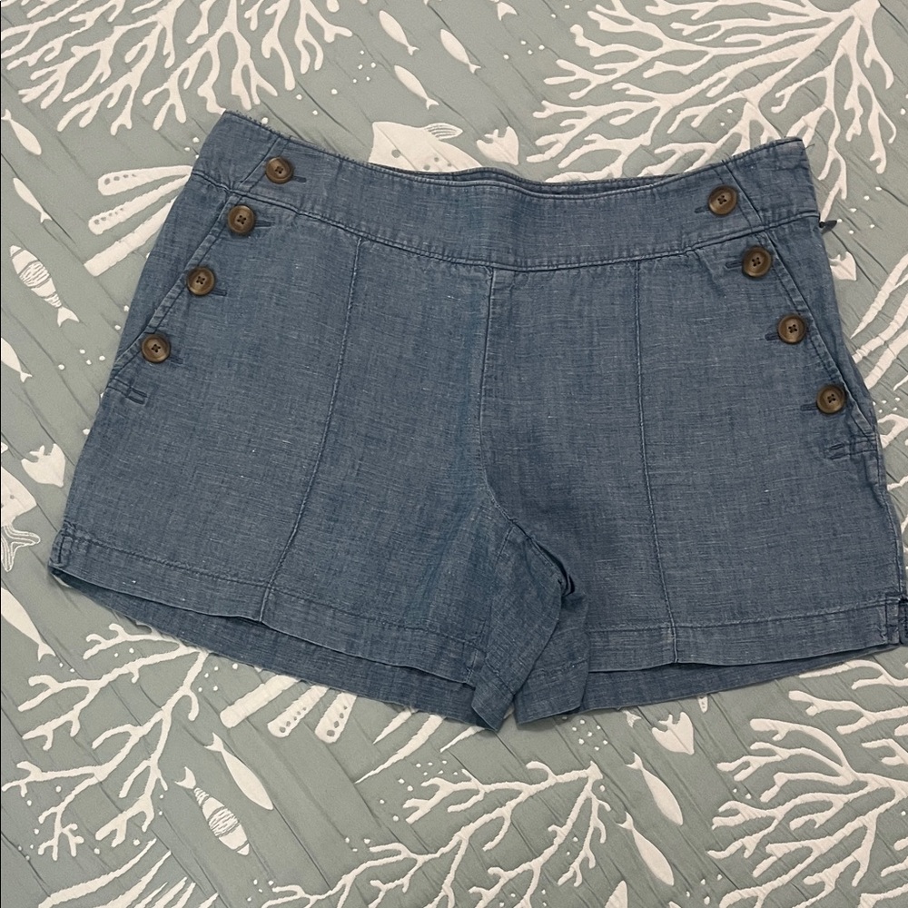 LOFT THE RIVIERA SHORT/ SIZE 4 / BLUE
